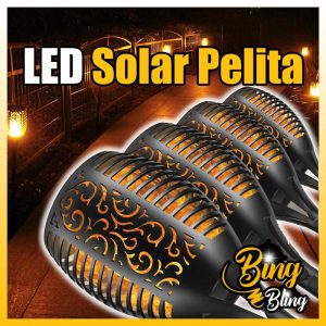 【Bing Bling】【 96 | 33 | 12LED 】Lampu Pelita Solar Hari Raya Waterproof LED Light Outdoor Lighting Kelip Kelip2 Api Lip Lap Klip Klip2 Garden