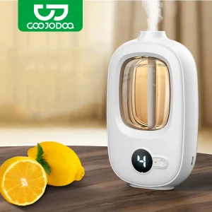 GOOJODOQ Wireless Aroma Diffuser Fragrance Machine | 5 Mode Spray Pengharum Otomatis Wall Mounted Ultrasonic Atomization Aromatherapy Essential Oil Humidifier | Suitable for Home, Office, Bedroom, Living Room