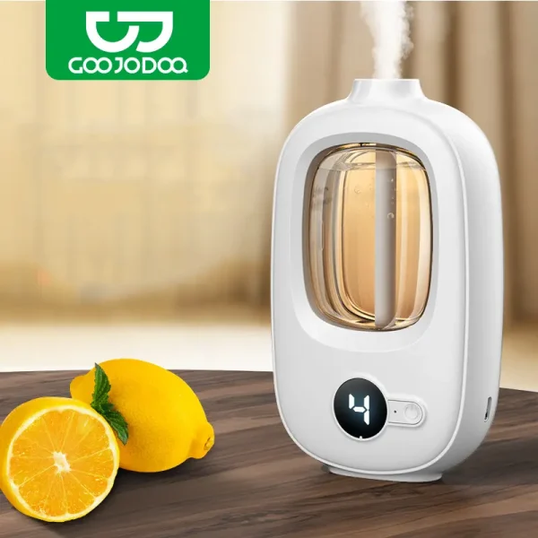 GOOJODOQ Wireless Aroma Diffuser Fragrance Machine | 5 Mode Spray Pengharum Otomatis Wall Mounted Ultrasonic Atomization Aromatherapy Essential Oil Humidifier | Suitable for Home, Office, Bedroom, Living Room