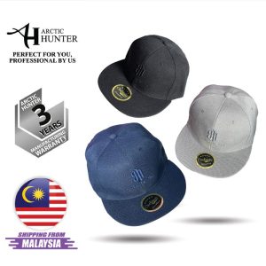 Arctic Hunter Snapback Cap Flat Brim Adujustable Rear Cotton Silk