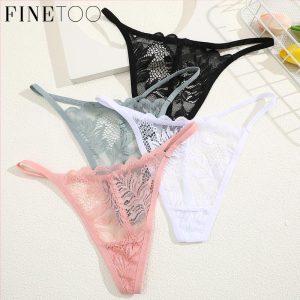 Tali Renda Wanita, FINETOO, Pinggang Rendah, Seluar Dalam Bikini Seksi, Tali Pinggang Nipis, Seluar Dalam untuk Kanak-kanak Perempuan, Tersedia dalam Saiz S-XL Khaki