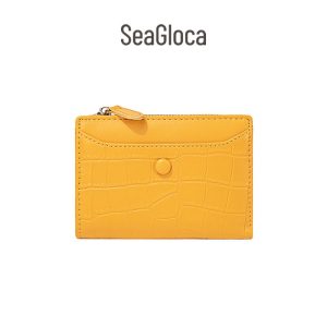 Dompet berbilang kad batu COD SeaGloca, Stok Tempatan SAYA, fesyen, zip, rentas sempadan, dompet pendek wanita No.657 Selempang