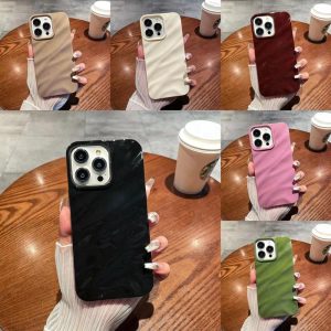 3D Water Ripple Pleats Texture Phone Case Compatible for iPhone 14 13 12 Pro Max xs xr 7p Shockproof Dirt Resistant Soft TPU Back Cover Protection Wireless Protectors Casing