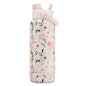 Botol Air Bertebat Logam, 40 oz, POWCAN, Keluli Tahan Karat, Bertebat Vakum, Botol Air Panas, Botol Air 1.1 L, Penghantaran Tempatan