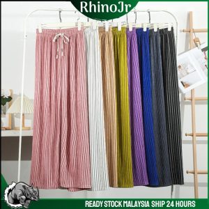 PNT59 Women Plus Size Loose Causal Wide Leg Pants Long
