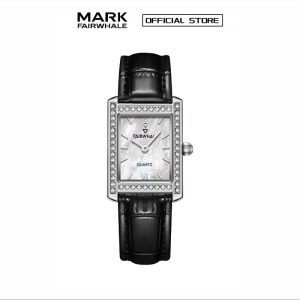 【100% Authentic】Jam Tangan Kuarza, Mark Fairwhale, Padat, Bertatahkan Berlian, Untuk Wanita, Fesyen Mewah Tinggi, Gred Tinggi, 3620 Watches
