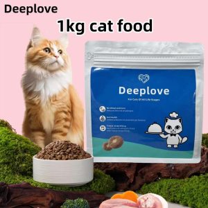 Deeplove Makanan Kucing Protein Tinggi 30% Bebas Bijirin Sesuai untuk Semua Kucing Berusia lebih dari 1 Bulan, 1 kg
