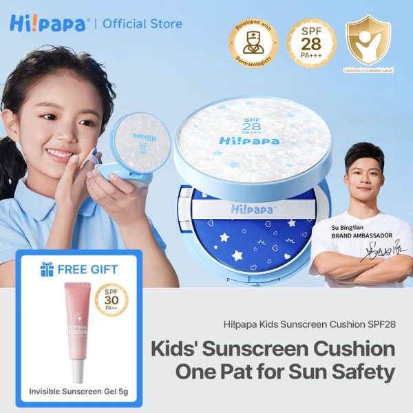 Hi!papa Kids Sunscreen Cushion SPF28 PA+++ Mineral UV Protection