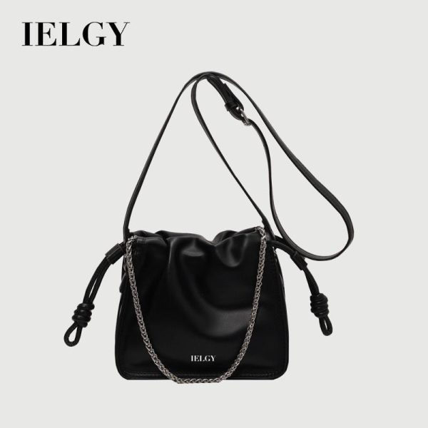 Beg Silang Badan, IELGY, Bergaya, Rekaan Tali Rantai Berlipat Unik, Sesuai untuk Musim Panas Bags Selempang