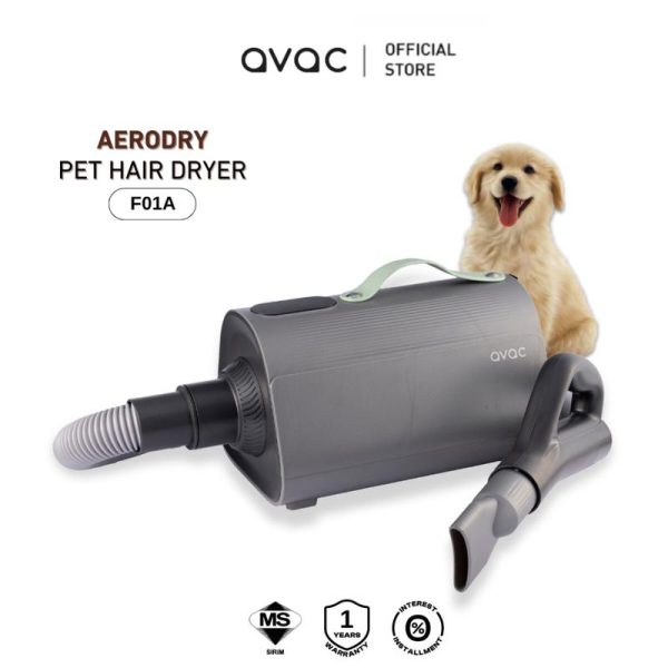 MMX Avac F01A AeroDry Advanced Pet Hair Drying System (70dBA)