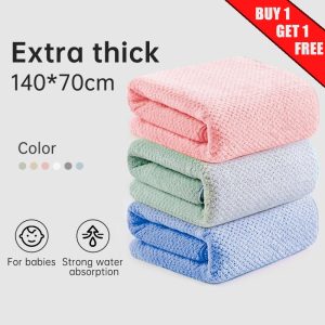 Tuala Mandi Semak Nanas Jepun, Saiz Ekstra Besar (70x140cm), Super Lembut dan Cepat Kering, Reka Bentuk Nanas Jepun, Sesuai untuk Lelaki dan Wanita, Tuala Mandi Spa Hotel Mewah, Beli 1 ambil 1, Penghantaran Percuma, Tunai semasa penghantaran disertakan!
