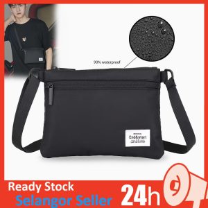 Bag Lelaki Sling Bags Sandang Waterproof Slim Beg Ootd Lelaki Style Beg Galas Portable Shoulder Bags Sports Couple Black Canvas Men Crossbody