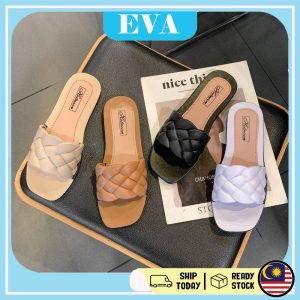 READY STOCK EVA Shoes Casual Flat Slippers Women Kasut Sandals Perempuan Wanita