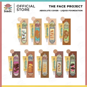 Liquid Foundation Sobella - The Face Project - Absolute Cover - Full Coverage SPF 45 [ EXP : MARCH 2028 ]