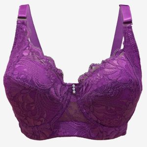 Bra Plus Size With Wired Full Coverage Bras Bralette Floral Lace Baju Dalam Wanita Berdawai Underwear