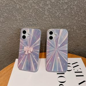 Aurora Dreamy Butterfly Crust Radium Color For iphone 16 15 14 13 12 11 Pro Max Shock Fall Prevention Cover Case Protector