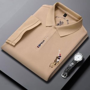 Kemeja-T Cepat Kering Musim Panas Lelaki, Kod Raksasa, Baju Sukan Kasual, Baju Polo, Bernafas, Penyerapan Peluh, Mudah dan Ringan Lengan