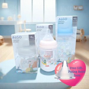 Botol Susu PP Baby Bottle with Silicone Pacifier Anti-Colic Milk Bottle Gift Set Feeding Bottle 120ml/180ml/260ml botol ppsu