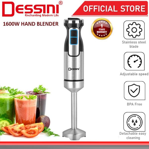 DESSINI ITALY Hand Blender Chopper Mixer Grinder Juicer Food Processor Stainless Steel Knife Blade / Pengisar