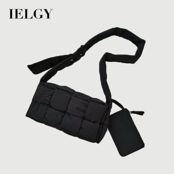 Beg Pepenjuru Hijau Tenunan, Untuk Wanita, IELGY Kain Bags