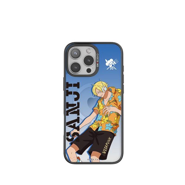 ImagiSnap, CASEBANG, Sanji oleh One Piece2.0 Siri, IP Berjenama, Pengecasan Magnetik Magsafe, Serasi dengan iPhone 13-16 dan Samsung S24 / 24 + / 24U / 25U, Beg Udara Balut Penuh, Empat Penjuru, Tahan Kejutan