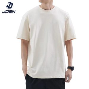 JDEN Premium T-shirt 220gsm (Unisex) - Full Cotton Tshirt Lelaki Perempuan S-3XL daily kemeja-t Popular Black