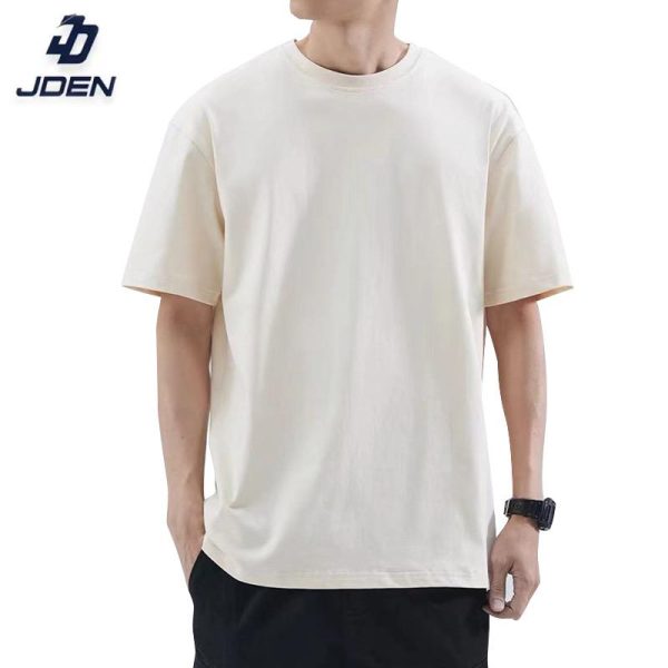JDEN Premium T-shirt 220gsm (Unisex) - Full Cotton Tshirt Lelaki Perempuan S-3XL daily kemeja-t Popular Black