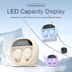 Yisen M41 Bluetooth Earphone TWS Bluetooth 5.3 Stereo Clearn Sound Transparent Digital Capacity Display For Small Ears Headphone Audio