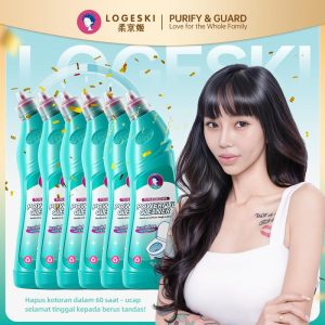 【Live】Pembersih Mangkuk Tandas, Logeski, tanpa gosok, Scrub-Free Toilet Bowl Cleaner, alkaline formula beralkali, membasmi kuman dan menghilangkan bau, disinfects, kills bacteria, and eliminates odor. toilet bowl