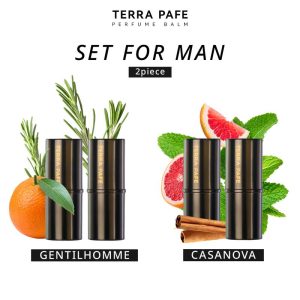 Balsem Minyak Wangi, Terra Pafe, Untuk Lelaki, 2 keping, Wangian Tahan Lama, Bau Unik, Terkenal sebagai jenama minyak wangi
