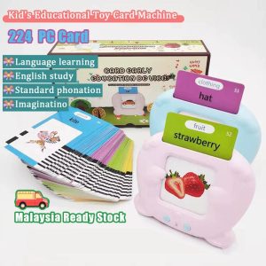 [Children gifts] Flash Card Kids ToysReader Machine Smart English SpeakerEducational Card Early LearningToy WordsTeaching Sounds Language Classroom Children's Educational Toy Card Machine Baby Early Education Card Reading