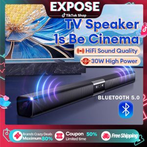 EXPOSE DM TV Speaker Soundbar 78CM Speaker TV Speaker Wireless Speaker Blue Speaker Audio Bluetooth Attack Titan