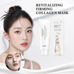 Topeng Pembalut Kolagen Malam Mencergaskan, Penjagaan Kulit Korea, dengan Niacinamide, Glutathione, Ekstrak Buah Tomato, Ascorbyl Glucoside, HexKin Rasmi