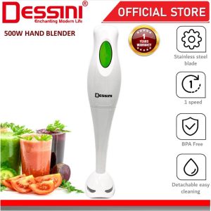 DESSINI ITALY Hand Blender Chopper Mixer Grinder Juicer Food Processor Stainless Steel Knife Blade Pengisar
