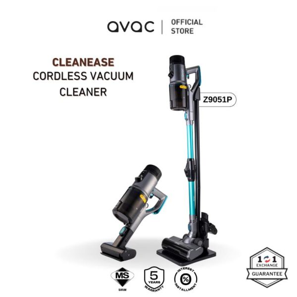 MMX Avac CleanEase 2 In 1 Cordless Vacuum Cleaner The Ultimate 38Kpa Suction (630W) Z9051P