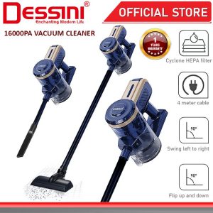 DESSINI ITALY 1200W Cyclone Vacuum Cleaner Mop Floor Sweeper Dust Collector Cleaning Suction Brush Penyedut Habuk Vakum