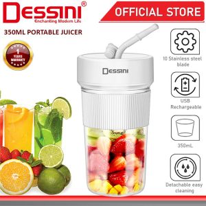 DESSINI ITALY 350mL USB Rechargeable Portable Bottle Juicer Blender Chopper Grinder Mixer Smoothie / Pengisar