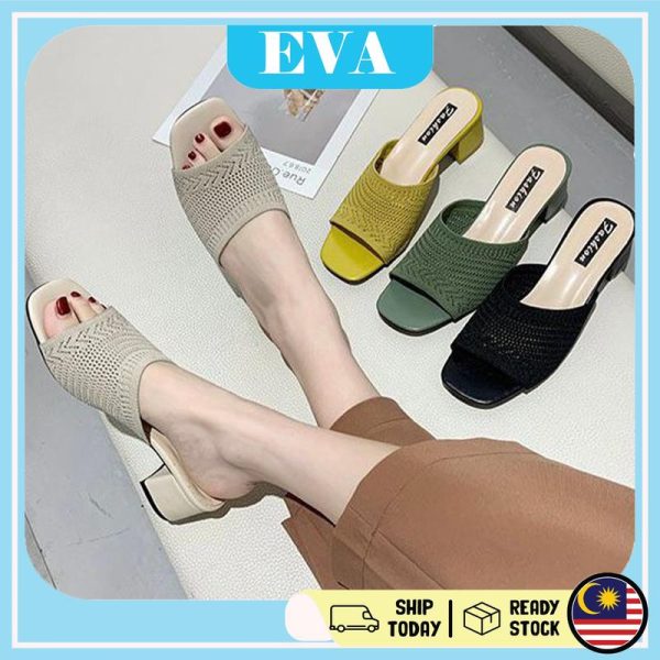 READY STOCK EVA Shoes High Heels Women Kasut Wanita Perempuan