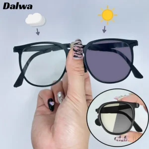 Cermin Mata Matahari Mudah Alih, Bahan Penerbangan Anti Sinaran Photochromic, Boleh Dilipat, Terpolarisasi, Kanta Dua, Sesuai untuk Wanita dan Lelaki, Kanta Peralihan Warna 2 dalam 1, Cermin Mata Komputer, Legit Anti Cahaya Biru, Perlindungan UV