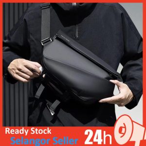 AMG Crossbody Bag Riding a Motorcycle Waterproof Sling Shoulder Bag For Men