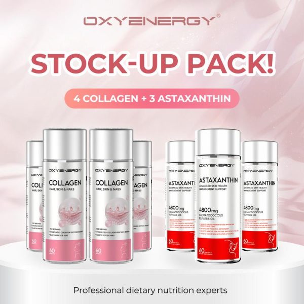 OXYENERGY Collagen 4botol +ASTAXANTHIN 3botol