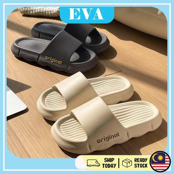 READY STOCK EVA Casual Men Women Slippers Kasut Lelaki Perempuan Sandals Couple Fashion Shoes