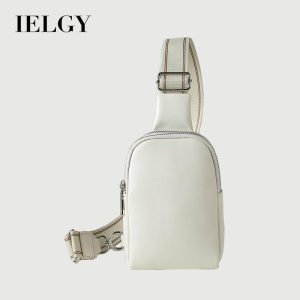 Beg Silang Badan Wanita, IELGY, Sesuai untuk Dada Kecil Putih Bags