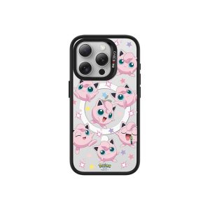 ImagiSnap, CASEBANG, Jigglypuff oleh Siri Pokemon1.0, IP Berjenama, Pengecasan Magnetik Magsafe, Serasi dengan iPhone 13-16 dan Siri Samsung S24 / 24 + / 24U / 25U, Beg Udara Balut Penuh, Empat Penjuru, Tahan Kejutan