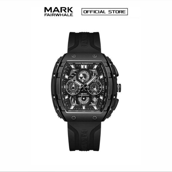 【100% Authentic】Jam Tangan Mekanikal, Mark Fairwhale, Rekaan Berongga, Berkilau, Tritium Trendi Lelaki, Reka Bentuk Roda Bebas Udara, Kalis Air, 5670 Watches