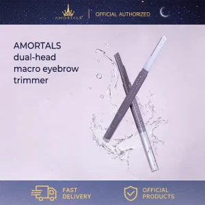 AMORTALS Eyebrow Trimmer 2pcs/pack Stainless Steel Eyebrow Shaper