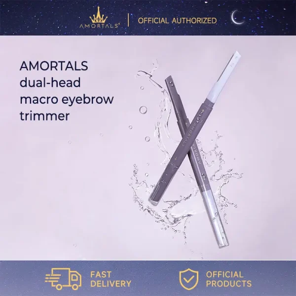 AMORTALS Eyebrow Trimmer 2pcs/pack Stainless Steel Eyebrow Shaper