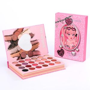 Plat Pembayang Mata, IGOODCO, 43 Warna, Berkilauan dan Pusam, Serbuk Berkilauan dan Labuci, Kosmetik untuk Wanita, Diluluskan FDA Eyeshadow Makeup