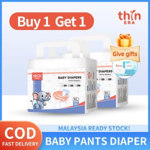 NEW!【Thin Era】2 packs Baby Diaper Extra Soft Skin-Friendly Non-Irritating to the Skin Pull-up Diaper Pants and Tape Diapers SAP Jelly Absorbent Core Cotton