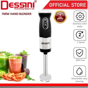 DESSINI ITALY Hand Blender Chopper Mixer Grinder Juicer Food Processor Stainless Steel Knife Blade Pengisar